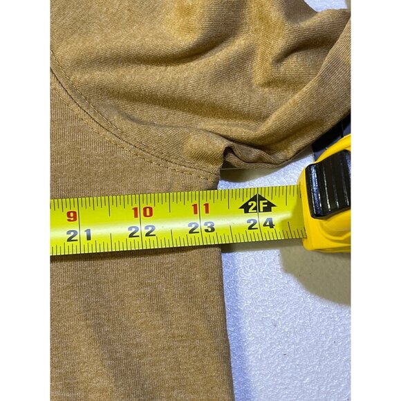 Lee Mens Large Classic Fit Long-Sleeve T-Shirt British Khaki 60% Cotton 40% Poly - Picture 6 of 10